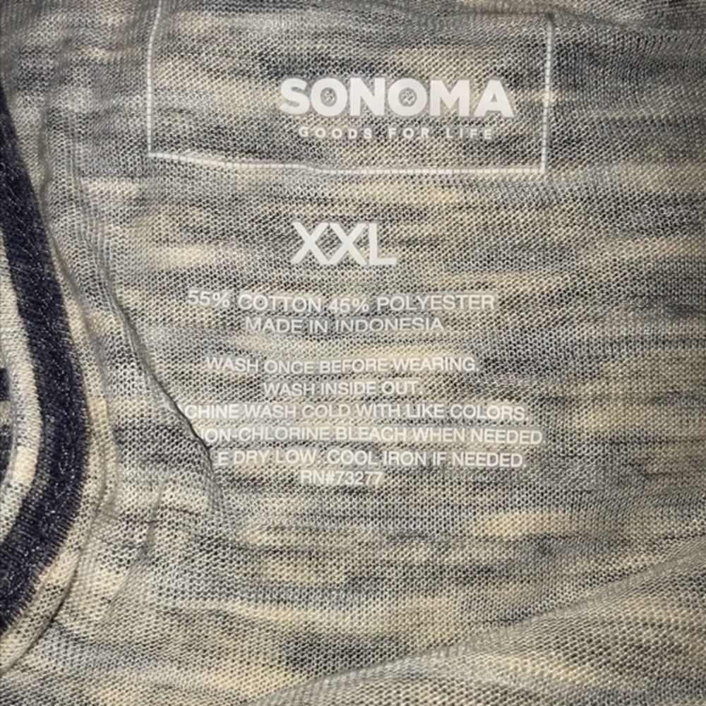 Sonoma Goods For Life Short Sleeve Striped Shirt - Picture 4 of 9